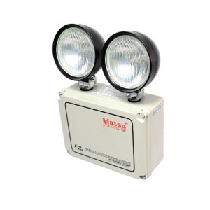 Luminaria de emergencia halógeno 2x20W 1.5h 220V IP65 exterior