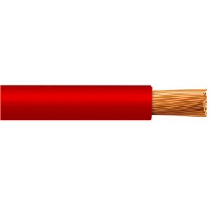 Cable H07Z1-K 2.5mm2, 450/750V libre de halógeno rojo, clase 5, x rollo