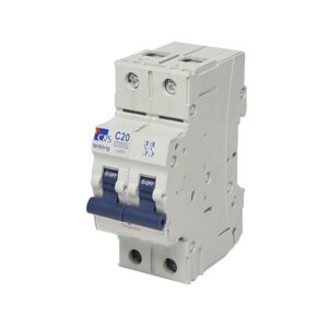 Interruptor termomagnético 2x20A 10kA 240/415V tipo C DIN