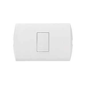 Pulsador timbre 10A 220V blanca con placa blanca Modus Style