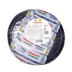 Cable H07Z1-K 6mm2, 450/750V libre de halógeno negro, clase 5, x rollo