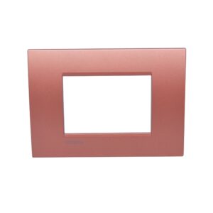 Placa metal 3 módulos rectangular ladrillo Living-Light