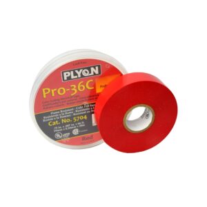 Cinta aislante vinílica Pro-36 3/4x20mts rojo