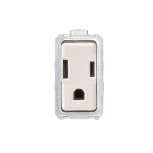 Tomacorriente simple 2x15A+T 220V 1 módulo de resina Magic