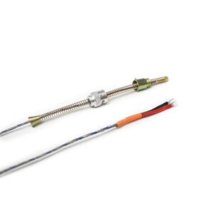 Termocupla tipo J (FE/CO) c/malla x2mts bulbo 8mm