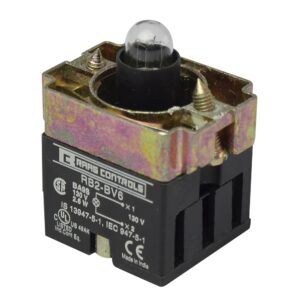 Cuerpo de luz piloto 22mm 130VAC incandescente c/lámpara 2.6W