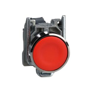Pulsador no luminoso rasante rojo 22mm 1NC IP65