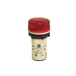 Piloto rojo 240VAC plástico