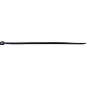 Amarracable negro 200x7.6mm x100und UV