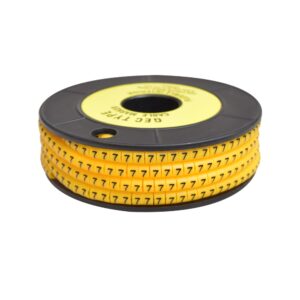 Marcador tubular número: 7 para cable 14-12AWG x1000und
