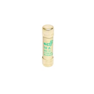 Fusible cartucho 10x38mm s/indicador aM 10A 500VAC 120kA