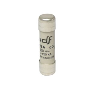 Fusible cartucho 10x38mm s/indicador gL 25A 500VAC 120kA