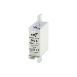 Fusible NH-000 100Ax500VAC ICC:120kA c/indicador falla gL-gG