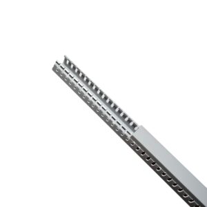 Canaleta ranurada de PVC 50x50mm 2mts