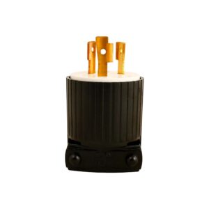 Enchufe de torsión 2x20A+T 250V NEMA l6-20P Nylon negro