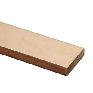 Platina de cobre duro desnudo 10x80mm 6mts