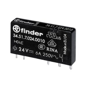 Mini rele 24DC 1NA/NC 6A 250V
