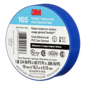 Cinta aislante vinílica Temflex 165 3/4¨ x18mts azul