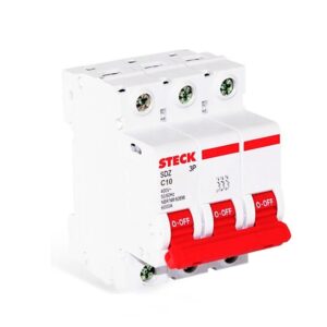 Interruptor termomagnético 3x10A 10/6kA 230/400V curva C DIN IEC 60898-1