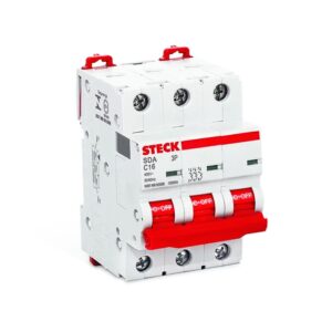 Interruptor termomagnético 3x16A 20/10kA 230/400V curva C DIN IEC 60898-1
