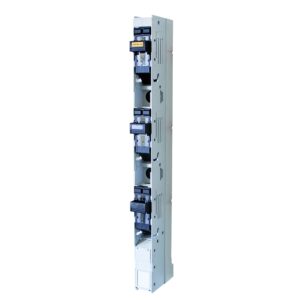 Seccionador portafusible tripolar vertical 160A 120KA NH-00 terminal 70mm