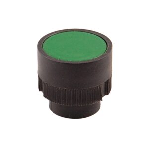 Cabeza para pulsador rasante plástico verde 22mm p/caja termoplástico