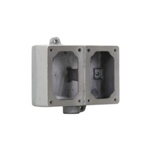 Caja rectangular para 2 interruptores y pulsador 1 salida de 3/4 clase 1 división 1 UL