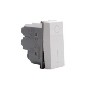 Interruptor bipolar 16AX Matix Go 1 módulo blanco