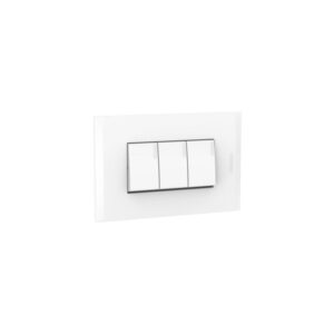 Interruptor triple unipolar 10A 250V blanco Modus Style