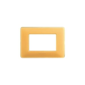 Placa De Tecnopolimero 3 Modulos Ambar Matix