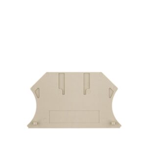 Placa final para bornes (2.5-10mm2) y WPE 2.5 tornillo