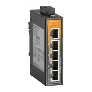 Switch Ethernet 10/100 Mbit/S, 5 puertos RJ45, I:10.8...52.8VDC