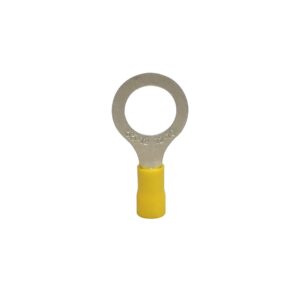 Terminal anillo aislado 10-12AWG 3/8 (10.5mm) amarillo x 100un